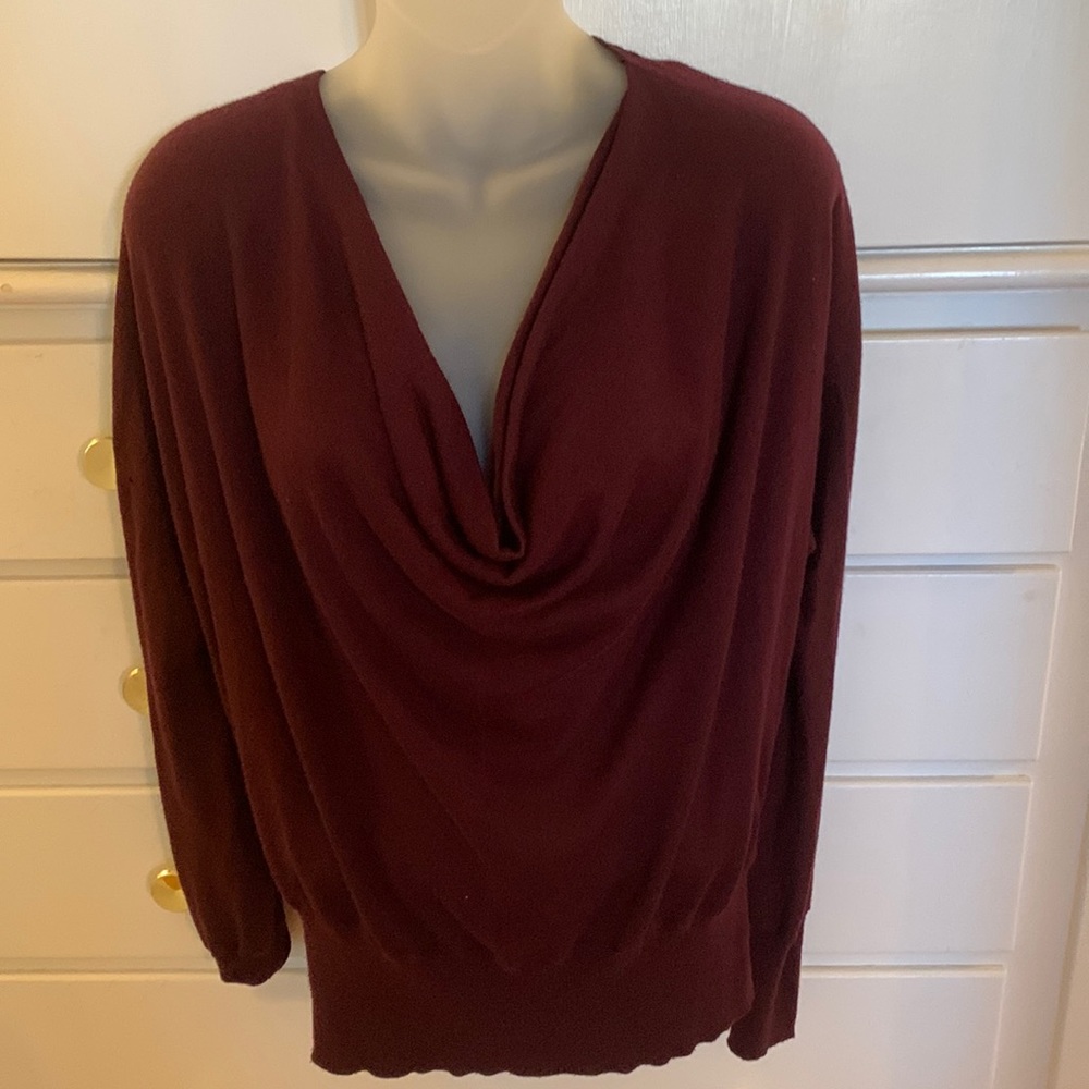 Loft brand Maroon soft sweater so beautiful on!